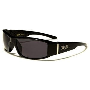 Men's Glossy Black Sunglasses